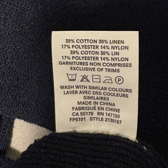 Women’s Frank & Oak Navy Blue Light Sweater - Picture 5 of 5